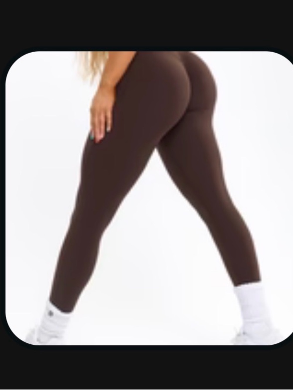 BuffBunny Aggressive Scrunch leggings in cold brew (small) 🍑🍑